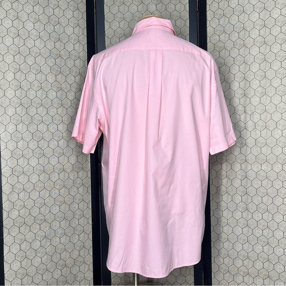 Meeting Street Classic Pinpoint Button Down Short Sleeve Dress Shirt - Picture 3 of 9